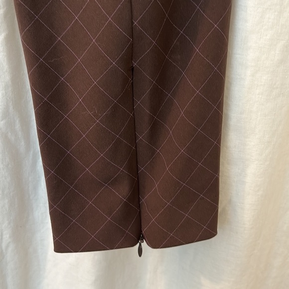 🤎Diane von Furstenberg split hem cropped trousers, women’s size 4 - Picture 7 of 10